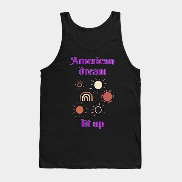 Lit up American Dream Tank Top by JustPureCreatives